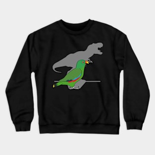 Funny T-rex Male Eclectus Crewneck Sweatshirt